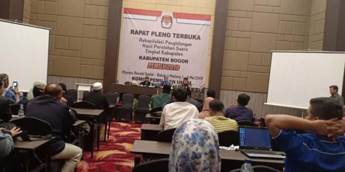 KPUD Kabupaten Bogor Skors Lagi Rapat Pleno