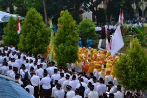 Banyak Mahasiswa Baru IAIN Pontinak Mengikuti Kemah Beragama