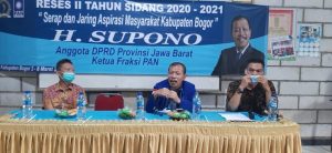 Ketua Fraksi PAN DPRD Jabar Gelar Reses di Tenjo Tampung Aspirasi Masyarakat