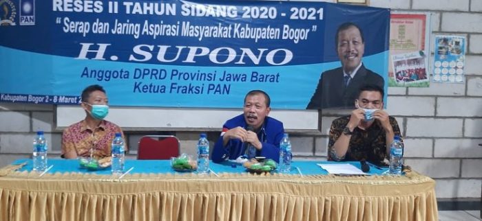 Ketua Fraksi PAN DPRD Jabar Gelar Reses di Tenjo Tampung Aspirasi Masyarakat