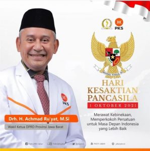 Melalui Instagram, Wakil Ketua DPRD Jabar Ajak Masyarakat Cinta NKRI di Hati Kesaktian Pancasila 2021