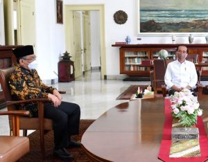 Presiden Joko Widodo Menerima Ketua Umum Pengurus Besar Nahdlatul Ulama Terpilih