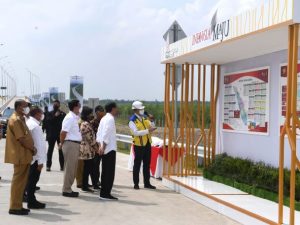 Kunker Ke Sumatera Utara Presiden Jokowi Resmikan Jalan Tol Binjai-Langsa seksi I Binjai-Stabat