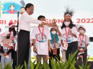 Presiden Jokowi Menghadiri Acara Peringatan Hari Anak Nasional di Kebun Raya Bogor