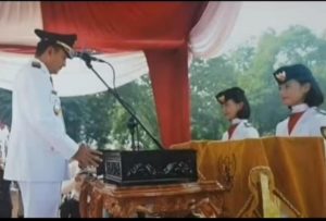 Achmad Ru’yat Unggah Foto Lama Memimpin Upacara Perayaan HUT RI di Balaikota Bogor