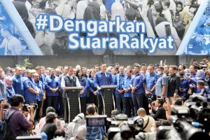 Anis – AHY Tunjukan Kekompakan di Depan Kader Partai Demokrat