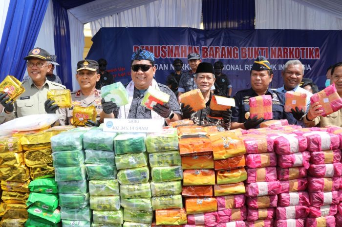 Di Penghujung 2022 BNN RI Musnahkan Ratusan Kilogram Narkotika