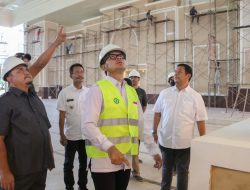Atang Trisnanto Bersama Jajaran Forkopimda Meninjau Pembangunan Masjid Agung