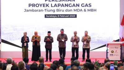 Ma’ruf Amin Resmikan Proyek Strategis Nasional Jambaran-Tiung Biru