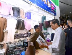 Aktivitas Perdagangan Pascalebaran di Jakarta Ditinjau Langsung Presiden Jokowi