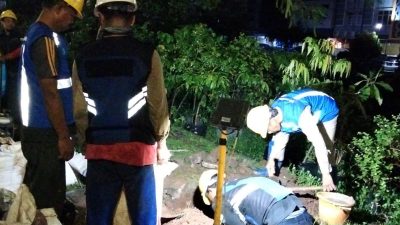 Perumda Tirta Kahuripan Pastikan Pelayanan Air Bersih di Cibinong Tetap Berjalan Di Tengah Perbaikan Kebocoran Pipa