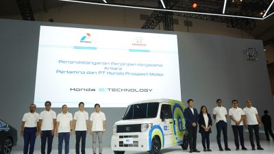 dalam Riset Penggunaan Mobil Listrik untuk Kegiatan Komersil, Honda Jalin Kerjasama dengan Pertamina