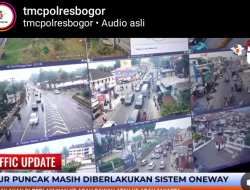 Puncak Bogor Diserbu Wisatawan, Polisi Berlakukan Sistem Satu Arah