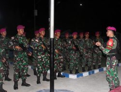 Satgasmar Pam Ambalat XXIX Apel Siaga di Wilayah Sebatik