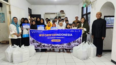 #1FOR1FORINDONESIA TAHUN KE-4 PROGRAM DARI WARINGIN HOSPITALITY MELIPATGANDAKAN DONASI NASI BOX