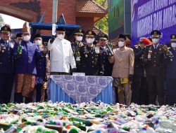 Komitmen Brantas Narkoba, Pemkab Bogor dan Polres Musnahkan Barang Bukti Hasil Pengungkapan Kasus