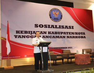 BNN RI Menggelar Sosialisasi Kebijakan Kabupaten/Kota Tanggap Ancaman Narkoba di Makassar