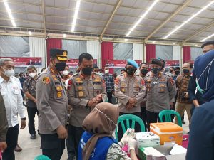 Bersama KSPSI Kabupaten Tangerang, Polda Banten Gelar Vaksinasi Bagi Buruh