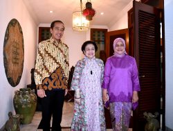Presiden Joko Widodo Bersama Ibu Iriana Lakukan Silaturahmi ke kediaman Presiden ke-5 RI Megawati Soekarnoputri