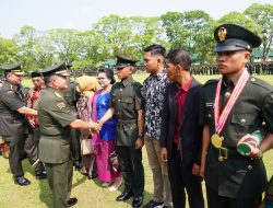 Pangdam I/BB Lantik 304 Prajurit Siswa Diktama TNI AD Gelombang II TA 2022