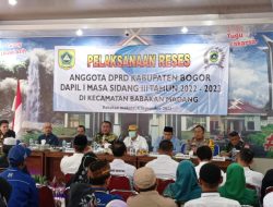 Dewan Dapil 1 Reses di Babakanmadang, Rudy Susmanto Sebut 99 Persen Aspirasi Masyarakat Terealisasi